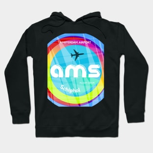 AMS Amsterdam airport code Hoodie